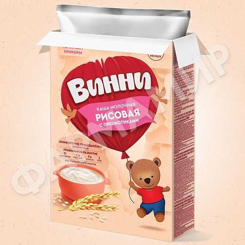 КАША МОЛОЧНАЯ ВИННИ РИСОВАЯ С ПРЕБИОТИКАМИ 200ГР