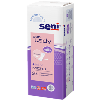 ПРОКЛАДКИ ЕЖЕДНЕВНЫЕ УРОЛОГИЧЕСКИЕ SENI (СЭНИ) LADY MICRO №20