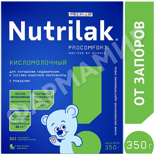 СМЕСЬ МОЛОЧНАЯ NUTRILAK (НУТРИЛАК) КИСЛОМОЛОЧНЫЙ 350ГР