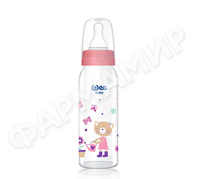 БУТЫЛОЧКА WEE BABY (ВИИ БЕЙБИ) КЛАССИК СИЛИКОН 250МЛ (ПП) (852)