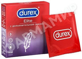 ПРЕЗЕРВАТИВЫ DUREX (ДЮРЕКС) ELITE СВЕРХТОНКИЕ №3